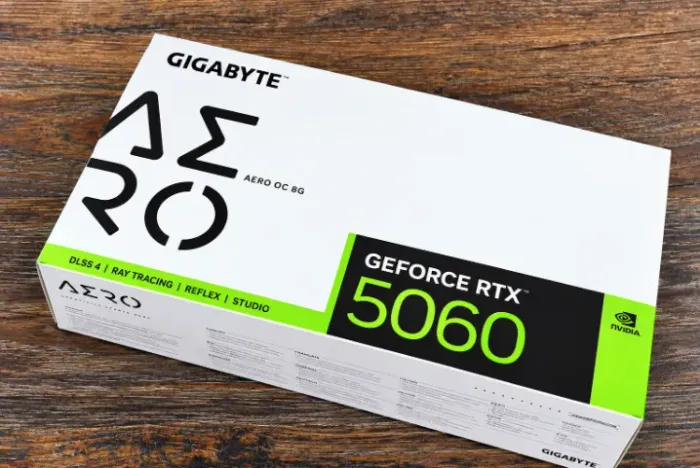 Placa de Video Gigabyte Aero OC NVIDIA GeForce RTX-5060 8GB GDDR7 - GV-N5060AERO-OC-8GD