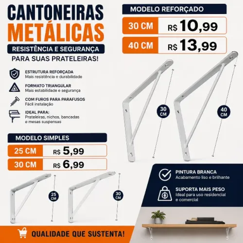 Cantoneiras - Mão Francesa
