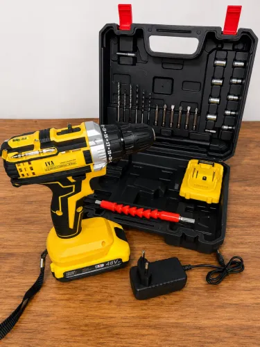 KIT FURADEIRA/PARAFUSADEIRA 48V - COMPLETO!