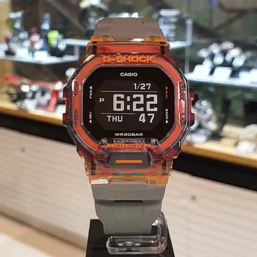 Relógio G-shock GBD200 laranja cinza novo + caixa