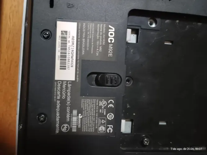 PC Al in one AOC para conserto ou retirada de peças