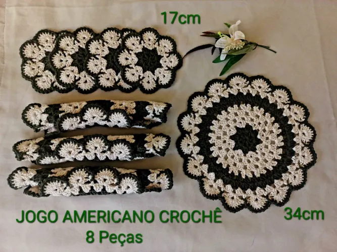Jogo Americano em Crochê 