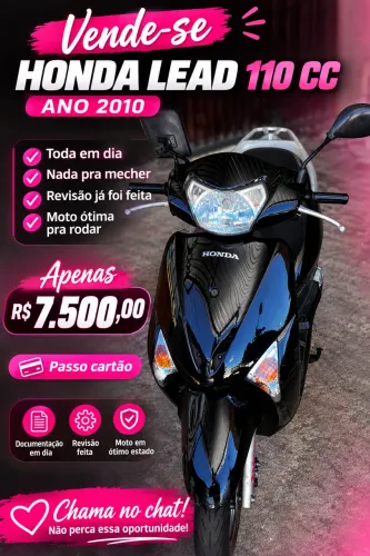 Vendo moto Honda lead 110 automática