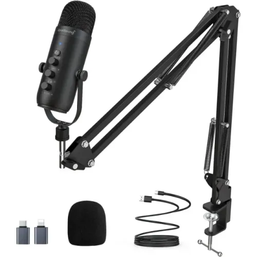 Kit 3 Microfone PodCast Novo Zeal Sound