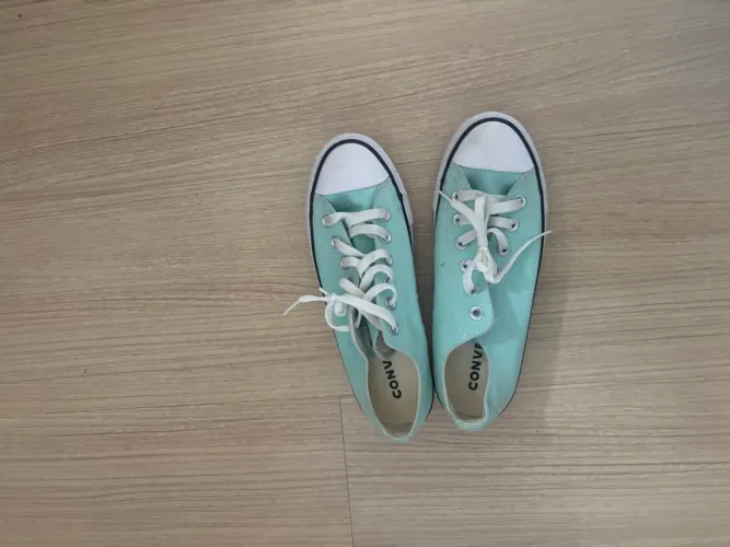 All star verde água plataforma 