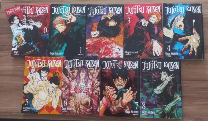 Coleção Mangá Jujutsu Kaisen Vol 0 ao 8