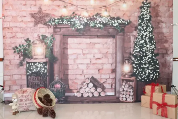 Fundo fotográfico de tecido - Natal - 3,00 m x 2,20 m