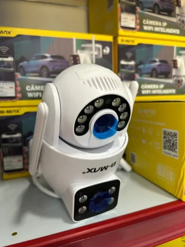 Câmera Dupla Full HD Externa Chuva sol Prova d'água com App