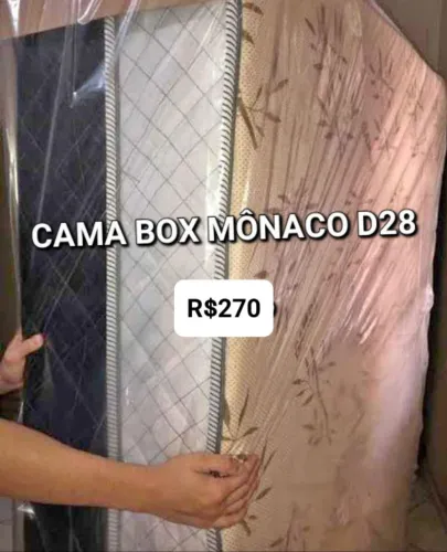 Entrega Rápida Cama box casal alto conforto d28