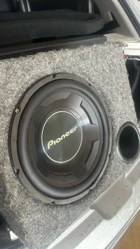 Caixa Dutada Com Subwoofer Pioneer Ts-w3060br 600w 12 Polega