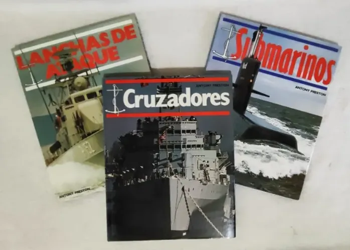 03 Livros Antony Preston - Cruzadores, Submarinos e Lanchas de Ataque