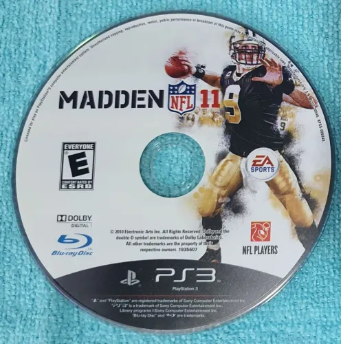 Madden 11 e 13 PS3 Mídia física somente os Discos 