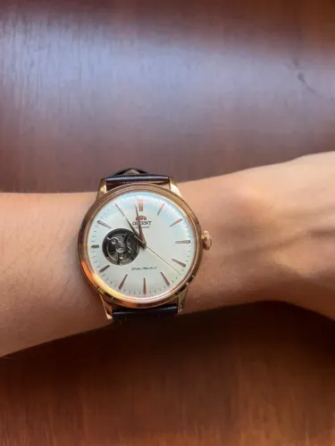 Orient Bambino Open Heart Automático Rosé Gold Lacrado - 2600 à vista no pix