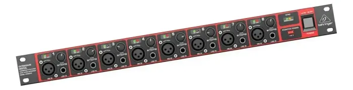 Conversor 8 Canal 24bits 44.1/ 48khz Adat Behringer Ada8200
