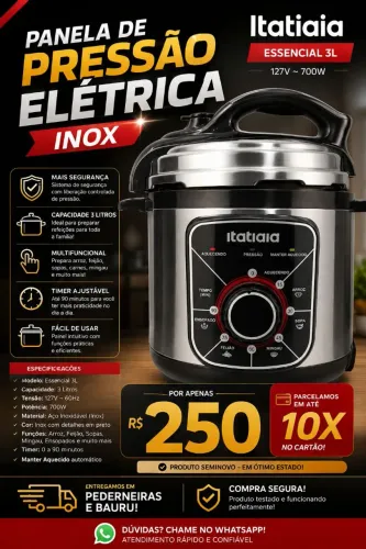 Panela de pressão elétrica