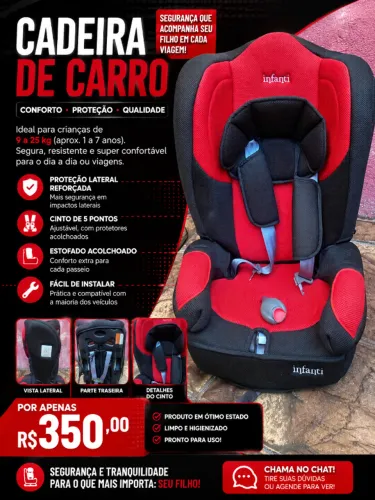 Cadeirinha de criança pra carro