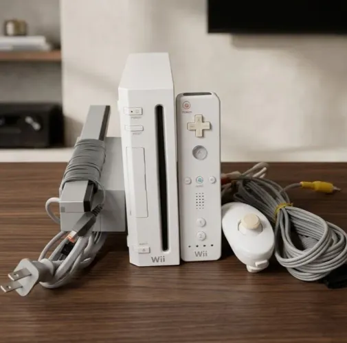 Nintendo Wii completo desbloqueado branco