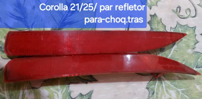Corolla 21/25/ par refletores olho de gato do para-choq.tras.