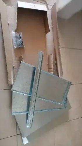 Estante Armário De Aço 3 Bandejas Multiuso Prata ( nova lacrada na caixa)