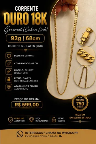 CORRENTE EM OURO 18K