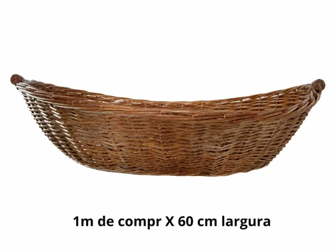 Cesto de vime  1m compr.x 60 cm largura
