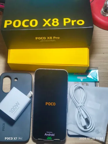 Smartphone Xiaomi POCO X8 PRÓ 5G DE 256GB+8+4 DE RAM semi novo um mês de uso completo 