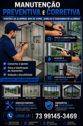 MANUTENÇÃO DE VIDROS 