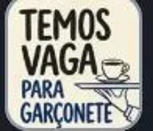 Vaga pra garçonete início imediato