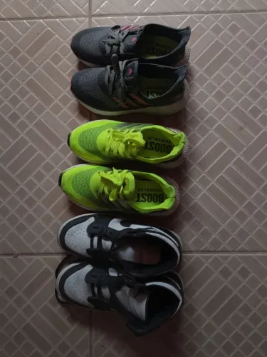 3 pares de tênis para doação