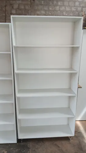 Armário prateleira em mdf branco tipo estante, colmeia,  prateleira preço só quarta 
