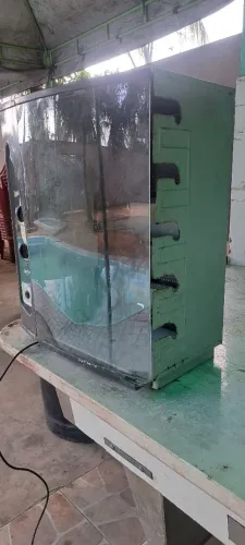 Churrasqueira a gás com 5 espeto rotatória elétrico