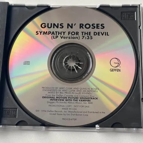 Guns N' Roses Sympathy For The Devil Cd Single Promo U.S.A.