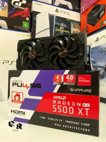 PLACA DE VÍDEO RX 5500XT 4GB À VENDA!