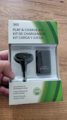 Kit 2 Baterias Recarregável Para Xbox 360 Substitua Pilhas
