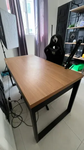 MESA ESCRIVANINHA INDUSTRIAL - FREIJÓ E PRETO