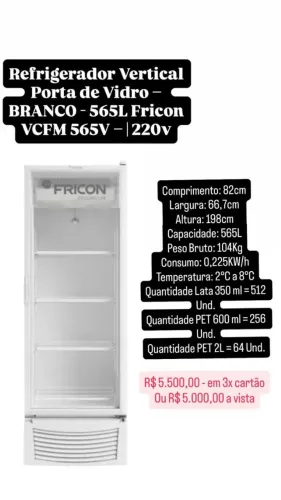 Freezer Vertical 565L VCFM565V-220v