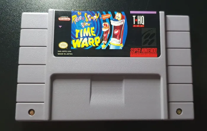 REN E STIMPY SHOW TIME WARP SUPER NINTENDO SNES ORIGINAL
