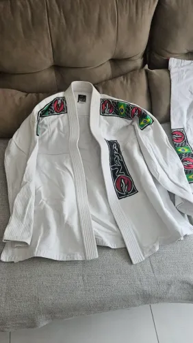 Kimono trançado Jiu-jitsu A2 branco Naja