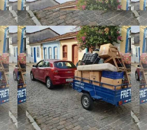frete viagens c/ carretinha, bom preço