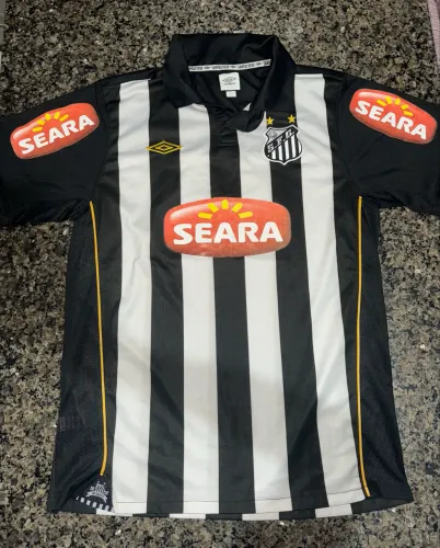 Camisa Santos 2010 Listrada Umbro Seara Numero 10 Neymar Ganso