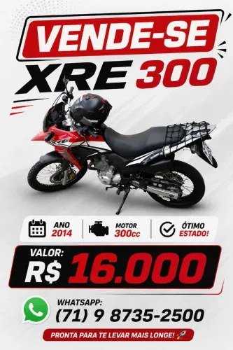 Vende-se moto XRE 300 2014