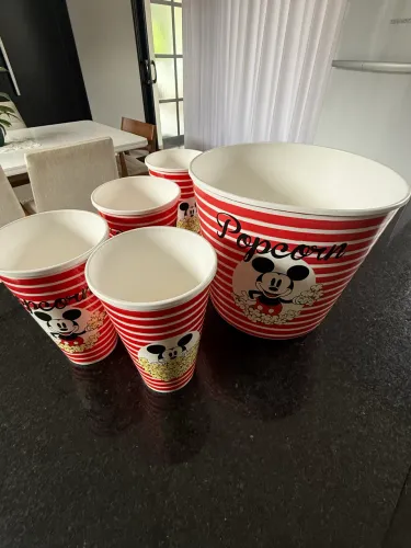 Balde + Copos Pipoca Disney