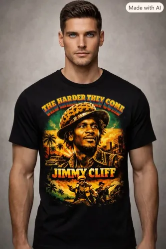 Camisa reggae preta tamanho M G personalizada 