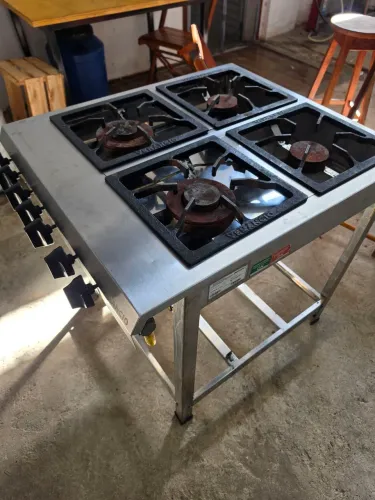 Kit cozinha industrial fogoes e fritadeiras