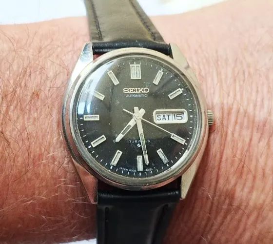 A118= PEQUENO DEFEITO ANTIGO RELOGIO SEIKO 6309 VER DETALHES EM DESCRIÇAO