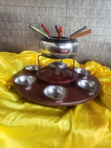 Conjunto de fondue carrossel