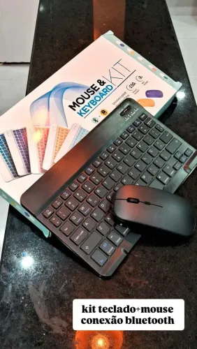 teclado e mouse bluetooth sem fio