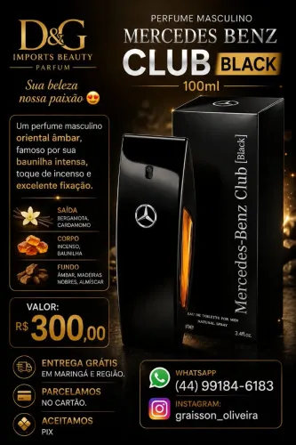 Perfume Mercedes Benz Club Black 100ml
