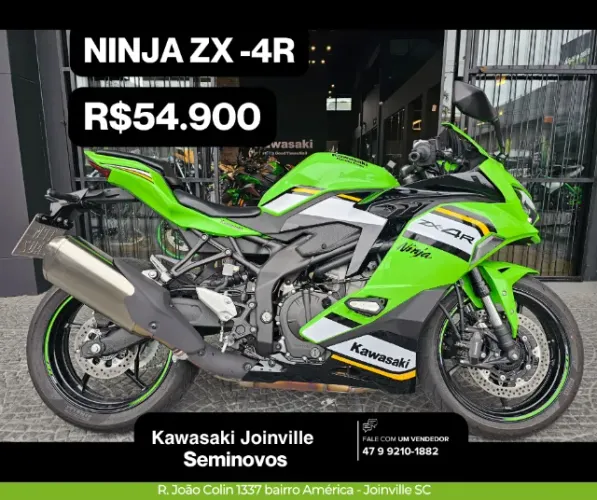 NINJA ZX -4R -APENAS 898 KM *