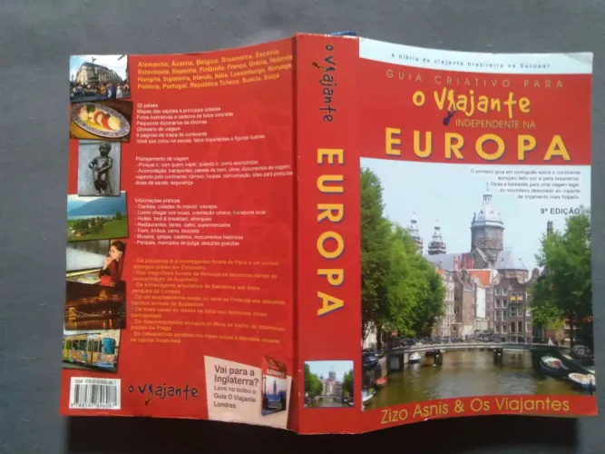 LIVRO GUIA CRIATIVO PARA O VIAJANTE INDEPENDENTE NA EUROPA